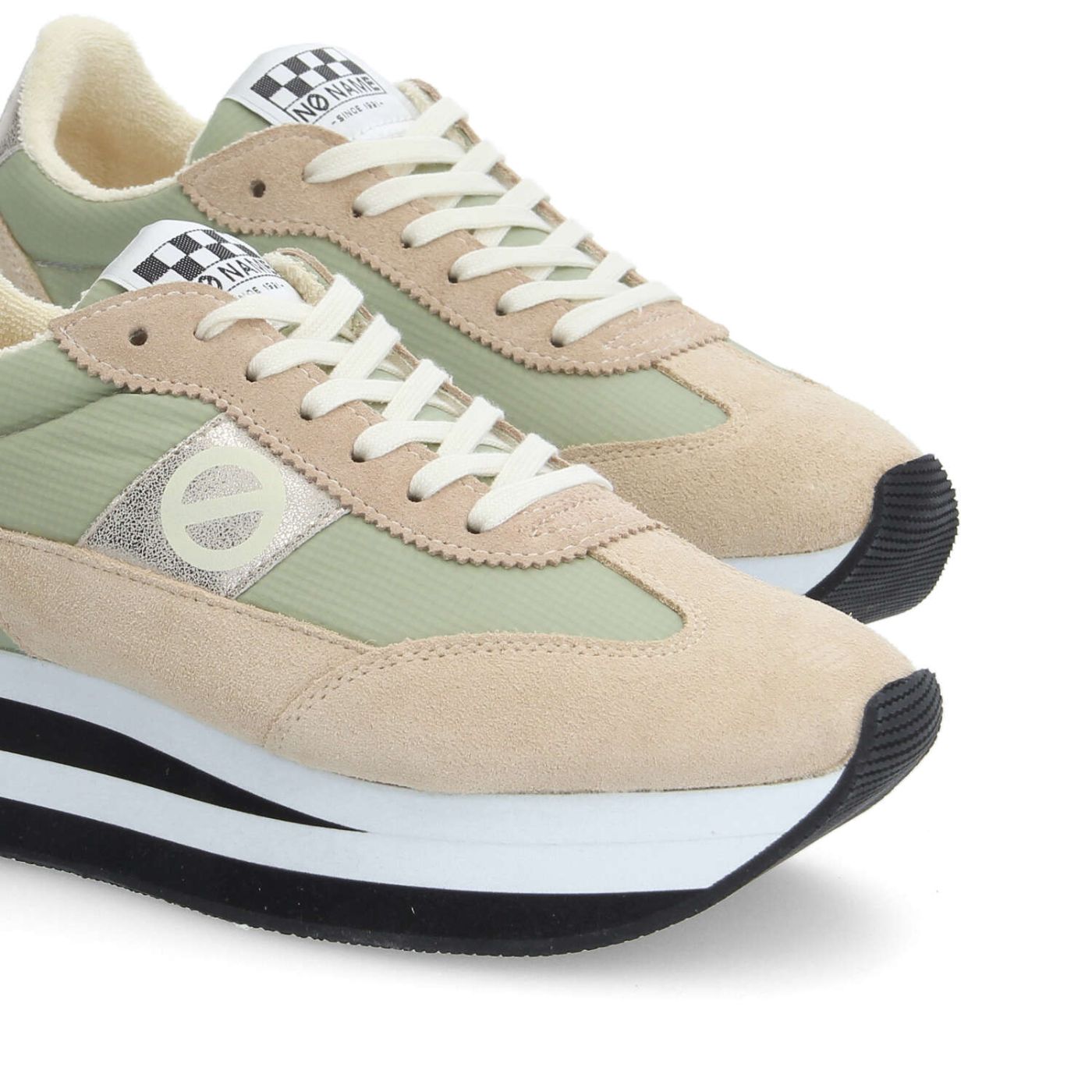 FLEX M JOGGER W - SUEDE/SDE/NYLON - BEIGE/NUDE/OLIVE GREEN